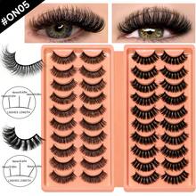 20 Pasang Bulu Mata Palsu Tebal dan Bervolume, Bulu Mata Palsu Keriting dan Tipis, Bulu Mata Strip Penuh, Bulu Mata Imitasi Mink Tampilan Alami, Bulu Mata Dramatis 3D, Bulu Mata Cat Eye Lembut Multi-Lapisan untuk Kerja Sehari-hari & Pesta, Festival, dan Riasan Pertunjukan - View 7