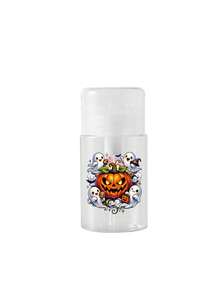 Garrafa Dispensadora com Impressão de Fantasma, Chapéu de Bruxa e Abóbora de Halloween, Recarregável e Transparente, Recipiente para Líquido Cosmético, Removedor de Esmalte e Líquido Removedor de Maquiagem - Multicolorido - Visão 18