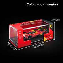 Burago - Ferrari 499P 24H LMS Hypercar 2024#83/#51 1:64，AF Corse Le Mans 複刻合金模型車，Ferrari 授權，建議年齡 14+ - 彩色 - 查看 6