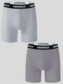 7pcs Men's Letter Printed Elastic Waistband Comfortable Boxer Briefs - Multicolor - View 14