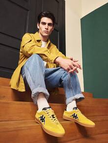 Kappa TIFO Retro Versatile Training Shoes Sports Casual Sneakers - Ceylon Yellow/Black - View 3