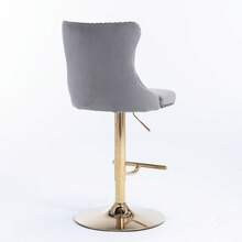 Barstools - Gray + Velvet + Foam - View 8