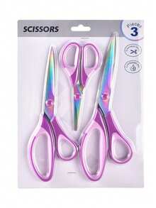 Household Sewing Scissors Sewing Combination Scissors Multi-Function Craft Scissors Office Scissors Stainless Steel Titanium Plated Colorful Scissors Hardened Sharp Blade Effort-Saving Design - Multicolor - View 11