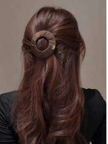 1/5 New Women's Hair Clips, Zero Pressure, Handmade Creative Flat Hair Clips, Back Head Clips, Internet Celebrity Yoga Sports Seamless Pressure-Free - Multicolor - View 8