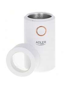 Adler مطحنة قهوة، مطحنة قهوة كهربائية، مطحنة قهوة بالشفرات - سعة 75 جرام، 150 واط، حاوية معدنية، قفل أمان، غطاء شفاف، أبيض/ذهبي - قابس اتحاد أوروبي نوع E (220 إلى 240 فولت) - مشاهدة 5