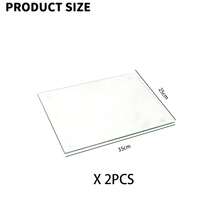 2pcs Set Transparent High-Quality Tempered Glass Cutting Board, Kitchen Rectangular Fashion Right Angle Chopping Board, Durable Shatter-Resistant Heat-Resistant, Fashion Easy To Clean, Suitable For Cutting Vegetables, Plating, Baking, Cooking, Christmas, Birthday Gift - View 15