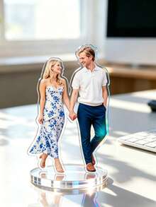 Customized Acrylic Photo Display For Characters Couples And Pets, Double-Sided Effect, Personalized Acrylic Block Picture Frame - Laser Stand - View 3
