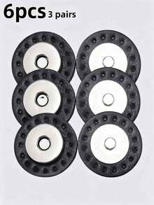 Round Double-Sided Leather Snap Buttons, Bag Modification Accessories, Suitable For Crochet Bags, Handmade Sewing Bag Decorations - Multiple Colors Available - Multicolor - View 5