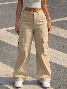 Women Jeans - Beige - View 4