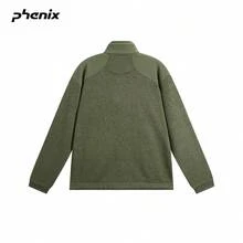 +Phenix Phoenix Outdoor Stand Collar Jacket Unisex 2025FW Spring/Autumn Thickened Windproof Loose Fit Outerwear - Dark Army Green - View 5