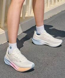 XTEP New Women's Running Shoes 3.0 Plus For Road Fitness Training (2000km) - White/Blue - View 4