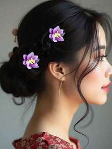 1pc/2pcs New Elegant Pink, Purple, Blue, Pink Cherry Blossom Wedding U ...