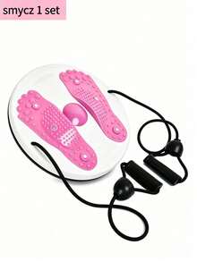 1pc Waist Twist Disc With Resistance Pull Rope, Home Waist Shaping Tool, Magnet Massage, Shaping Twist Disc, Portable Shaping Fitness Rotating Disc, Fitness Equipment - Multicolor - View 11