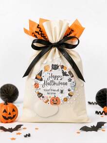 1-300pcs Customizable Halloween Round Stickers, PVC Waterproof & Oil-Resistant, Choose From Withered Vines, Magic Owl And Other Halloween Pattern Elements, Suitable For Gift Sealing Decoration, Storage Organization Classification, Utensil Labeling, Halloween Party Decor, Ideal Gift For Friends And Family, Suitable For Halloween, Party, Daily Item Differentiation - Multicolor - View 7