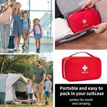 1PC Large Travel Medicine Bag That Keeps All Your Medications & First Aid Supplies Organized, Portable Emergency Kit With Handle, Perfect For Home, Car, Camping & Outdoor Adventures - View 5