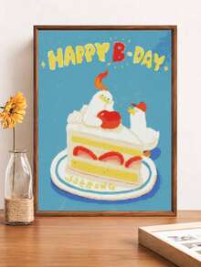 5D Diamond Painting Kit - Synthetic Gemstone Dot Diamond Handmade Art, Suitable For Beginners, Perfect Wall Decoration - Cake And Little Swan - A - View 3