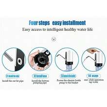Water Bottle Pumps - USB Black/White - View 6