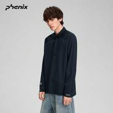 Phenix 戶外針織長袖 Polo 衫 男款 2025FW 春/秋季 運動休閒保暖 - 黑色 - 查看 2