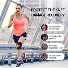 Universal Sports Knee Pads High Elasticity Sleeve For Men And Women Suitable For Hiking, Running, Yoga, Daily Activities And Work - Black - View 3