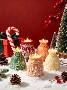 Christmas Lucky Bag Aromatherapy Candle Silicone Mold DIY Christmas Gift Bag Aromatherapy Plaster Decoration Ornament, Homemade Aromatherapy Candle Plaster Home Decor DIY Handmade Mold - Christmas Lucky Bag Scented Candle Silicone Mold - View 5
