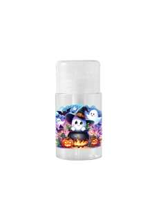 Halloween Ghost Pumpkin Monster Print Push Down Dispenser Bottle, Refillable Clear Plastic Liquid Container For Nail Polish Remover, Makeup Remover - Multicolor - View 15