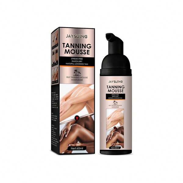 Mousse Autobronceadora Jaysuing: Ayuda autobronceadora de verano para piel de color trigo y tono bronceado, mousse bronceadora hidratante.