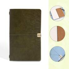 A6 PU Leather Budget Binder Notebook, 3‑Set Inner Pages Total 200 Pages Refillable Loose‑Leaf Travel Journal, Elastic Band Closure, Multi‑Color Portable Work‑Study Daily Planner - Multicolor - View 9