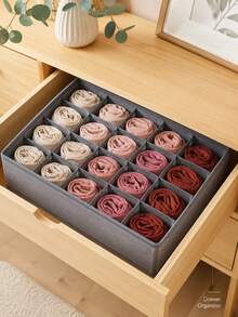 Foldable Drawer Storage Box, Closet Organizer For Clothes, Socks, Underwear, Ties - Multicolor - View 2