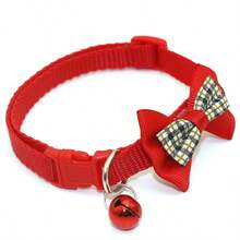 DIY Personalized Soft Cat Adjustable Collar With Bell, Bowknot Cat Collar, Cat Bell Collar, Cat Collar, Customized Pet Name Tag, Adjustable Basic Collar, Suitable For Medium And Small Dogs, Cats, Kittens And Puppies, With Buckle - Multicolor - View 22