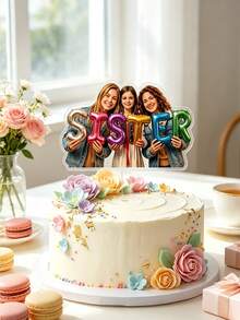 Hiasan Kue Foto Karakter yang Dipersonalisasi, Foto + Desain Karakter yang Dapat Disesuaikan, Dekorasi Kue yang Dipersonalisasi, Mudah Diletakkan di Kue, Cocok untuk Ulang Tahun, Acara Keluarga, Kue Liburan, Dekorasi Kue untuk Penggemar Pesta DIY - MultiWarna - View 4