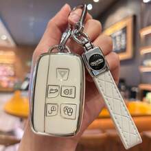 TPU Car Key Fob Case Cover With Keychain For Land For Rover, Compatible With Rover Range, Evoque, Sport, Vogue, Discovery 5, XE, XJ, XF, Guitar - one-size - View 6
