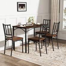 furniture brun 110 x 60 x 76.5 cm - Valnöt - Visa 4
