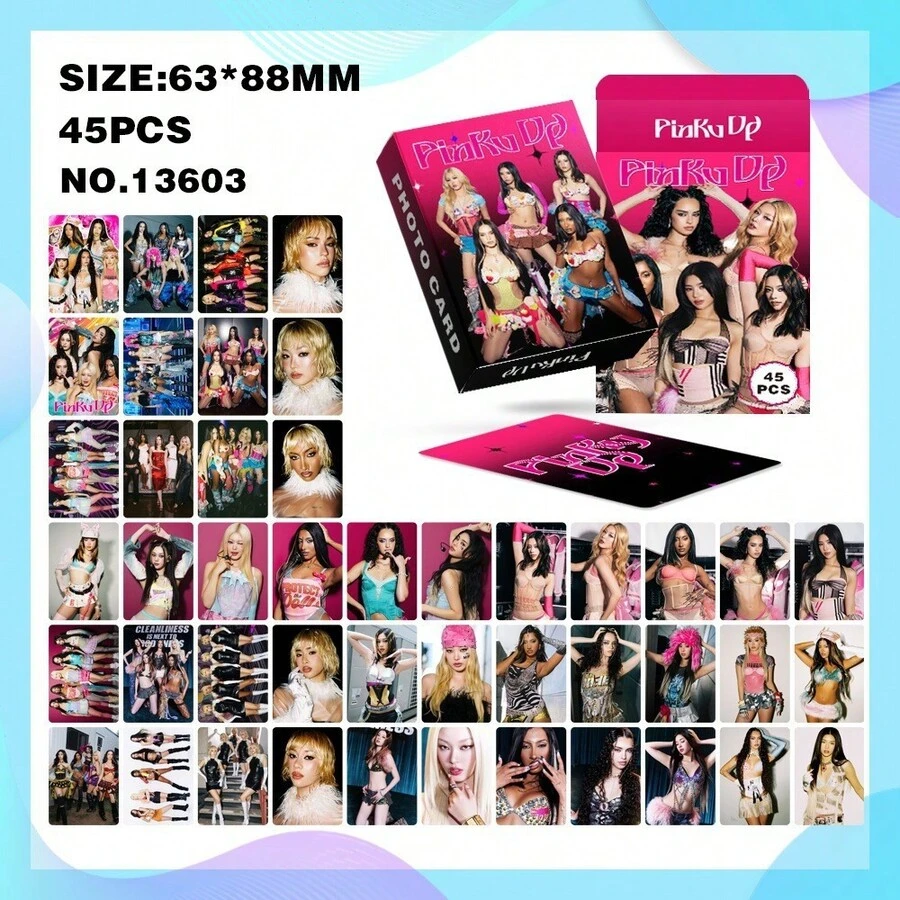 1PC 45pcs KATSEYE PINKYUP K POP Merchandise LOMO Collection Photocard, Photo Cards, Arirang, Bts21 Accessories, Bangtan, Photo Card, Photocard - Multicolor - View 1