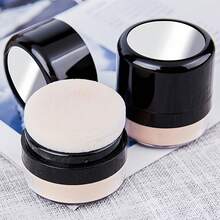 Portable Loose Powder Case With Makeup Mirror And Puff, 5g Portable Empty Powder Box, Refillable Loose Powder Container, Blush Case, Suitable For Travel, Used For Foundation, Contour Powder, BB Cream Container, Great Valentine's Day Gift - Multicolor - View 2