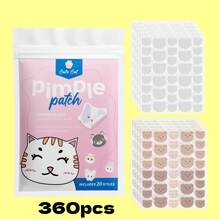 360Pcs Cartoon Acne Patch, Cute Cat-Shaped Facial Concealer Acne Patch, Gentle And Non-Irritating, Suitable For Both Men And Women - Cartoon - View 7