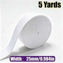 RoYishi 5 Yards Elastic Bands For Sewing, 10-50mm Wide Elastic Fabric Band Springy Stretch Knitting Elastic - 5 Yards - View 20