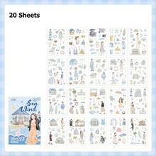 20 Sheets/80 Sheets PET Sticker Book With Cute Decals For Journaling Scrapbooking Hand Account Craft DIY Decorative Sticker - Stickers - View 10