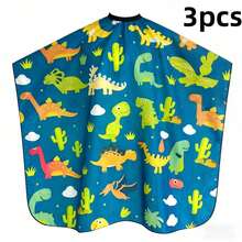 Dinosaur Shaped Hairdressing Apron - Quick Cleaning Anti-Stick Anti-Static Hairdresser Apron - Multicolor - View 21
