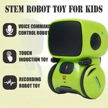 Robot mini tương tác giọng nói thông minh Halloween, đối thoại chạm, ghi âm và đổi giọng, đồ chơi trẻ em Giáng Sinh - Nhiều màu - Xem 3