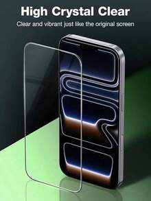 2pcs Full Coverage High Definition Tempered Glass Screen Protector, Anti-Drop Anti-Collision Anti-Fingerprint, High Hardness Material Effectively Resists Daily Wear And Tear, No Scratches When Placed In Backpack Or Contacting Hard Objects, Compatible With IPhone 18 Pro Max/18 Pro/17e/17 Pro Max/17 Pro/17 Air/17/16 Pro Max/16 Pro/16 Plus/16/15 Pro Max/15/14/13/12 And Other Models - Clear - View 3