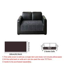 SANMOSPIN 1pc Soft Cotton Velvet Sofa Cushion Cover, Bohemian Style, Suitable For Autumn/Winter, Pet-Friendly, Machine Washable, Fits 1/2/3/4/5 Seater Sofa, Easy To Install, Living Room Bedroom Study Home Decor - Dark Grey - View 11