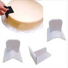 1pc Soft Candy Frosting Polishing Machine, Cake Surface Polishing Mold, Cake Decoration Sugar Craft Scraper Paddle Tool, Baking Tool, Kitchen Accessory - View 1