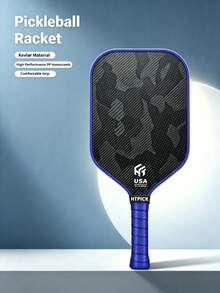HTPICK 1 buah Raket Pickleball Kevlar - Raket Pickleball Kelas Turnamen T700 Serat Karbon Tenun Dingin, Cocok untuk Latihan dan Kompetisi, Raket Serangan Gaya Bertenaga - MultiWarna - View 2
