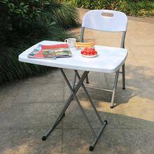 Folding Table Length 76 X 50 X 74 Cm, Two Robust, Portable And Lightweight Picnic Table With Steel Frame, Indoor And Outdoor Utility, White - White - View 5