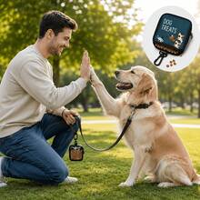 Portable Dog Treat Bag With Transparent Window And Zipper - Clip-On Training Treat Pouch, Suitable For Walks, Outdoor And Daily Rewards - Multicolor - View 5