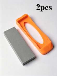 2/1pc High Hardness Sharpening Stone Set With Non-Slip Base, Professional Sharpening Tool For Kitchen Knives, Car Blades, Industrial Metal Polishing And Tableware Sharpening And Maintenance, Durable And Easy To Use And Maintain - Multicolor - View 6