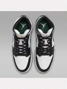 Men's AIR JORDAN 1 MID Mid-Top Sports Casual Shoes DQ8426-004 - Black - View 6