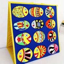 hoojojo 12Pcs Felt Storytelling Teaching Set, "12 Fish" Felt Story Cards, Role-Playing Props, Storytelling Teaching Aid, English Picture Book Story Activity, Classroom Interactive Game, Back-To-School Essential - Multicolor - View 8