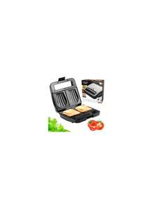 Adler Sandwich Maker, Sandwich Toaster, Shell-Shaped Panini Press - Non-Stick Plates, Vertical Storage, Heat-Insulated Handle, 1200W, Black - EU E Type Plug(220-240V) - View 6