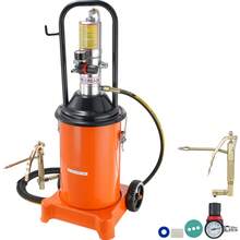 Grease Pump, 3 Gallon 12L, Air Operated Grease Pump With 13 Ft High Pressure Hose And Grease Gun, Pneumatic Grease Bucket Pump With Wheels, Portable Lubrication Grease Pump 50:1 Pressure Ratio - 3 Gallons - View 8